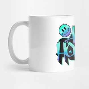 ACID HOUSE  - Graffiti Smiley (Blue) Mug